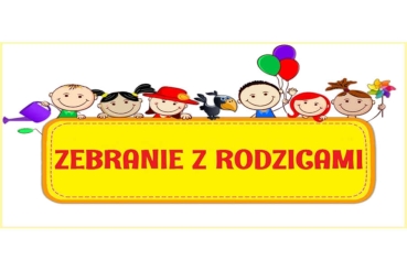 Baner zebranie z rodzicami