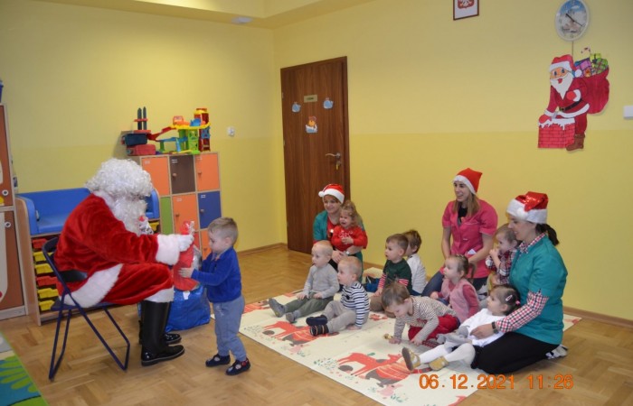 Wizyta Świętego Mikołaja w Żłobku!