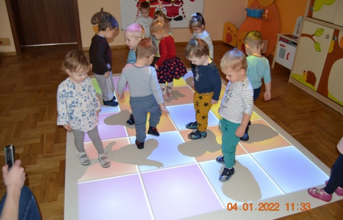 Zabawy na macie interaktywnej