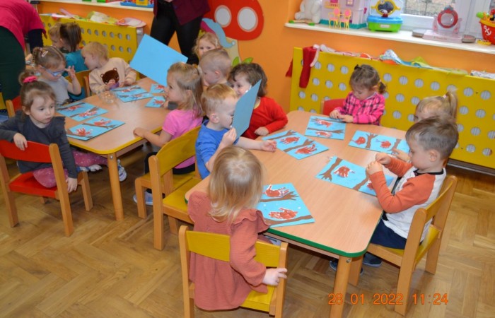 Zimowe ptaszki na gałęzi