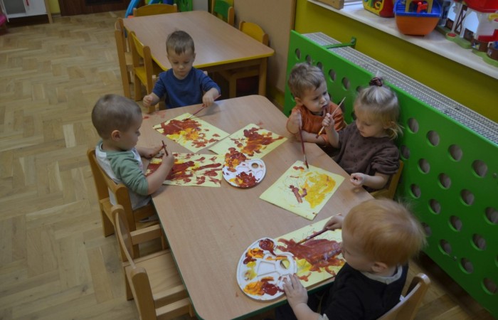 Żabki poznają kolory jesieni