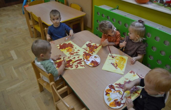Żabki poznają kolory jesieni