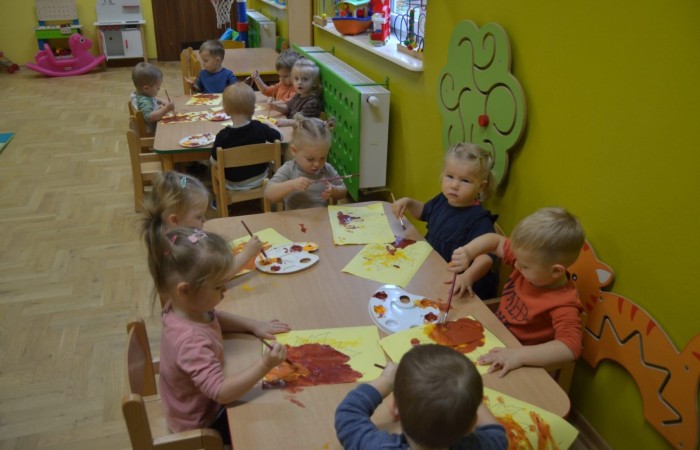 Żabki poznają kolory jesieni