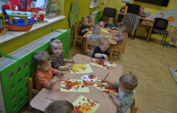 Żabki poznają kolory jesieni