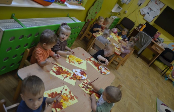 Żabki poznają kolory jesieni