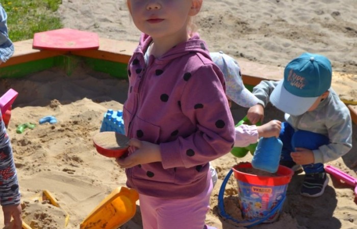 Misie na placu zabaw