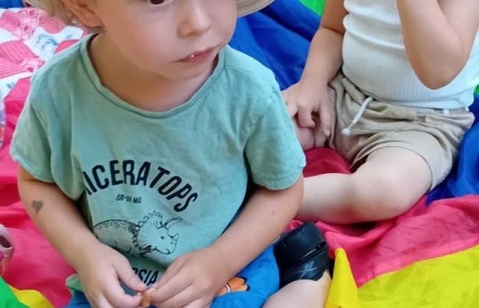 Piknik i zabawy w ogrodzie Misiów