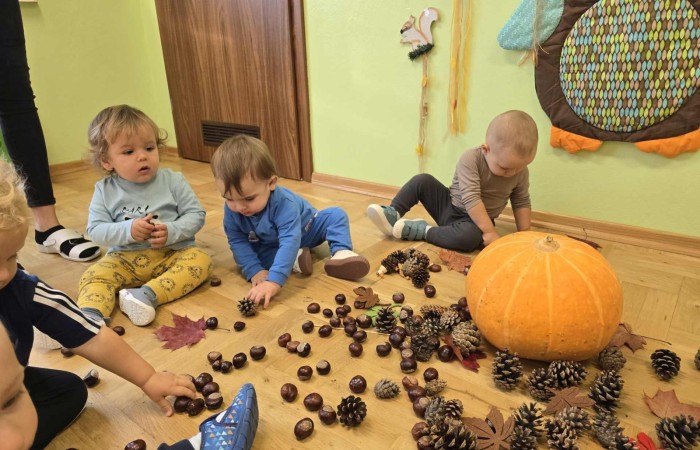 Krasnale poznają dary Jesieni